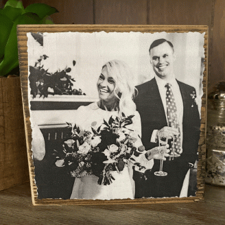 6X6 BLACK AND WHITE PHOTO BLOCK